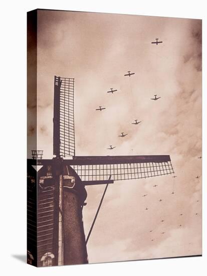 Allied Aircraft Tow Gliders Carrying Airborne Troops over the Netherlands, Battle of Arnhem, 1944-English Photographer-Premier Image Canvas