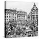 Allied Forces and French Civilians Celebrating the Liberation of Paris, Hotel De La Ville-Frank Scherschel-Premier Image Canvas