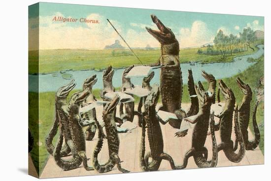 Alligator Chorus-null-Stretched Canvas