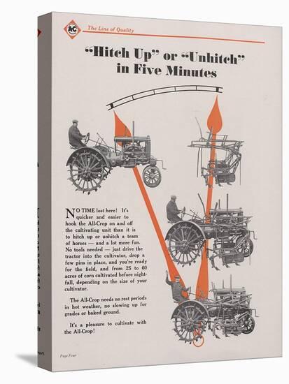 Allis Chalmers All-Crop Tractor with Power Lift-null-Premier Image Canvas