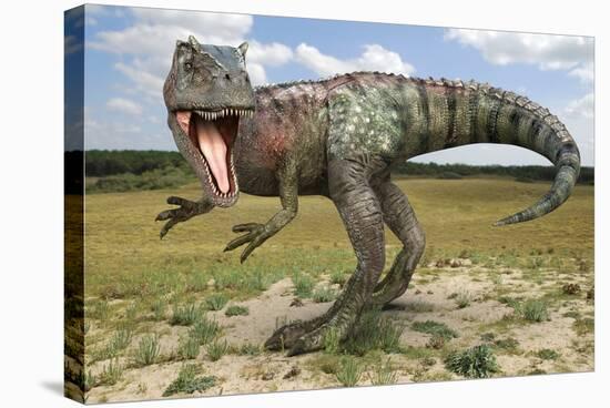 Allosaurus Dinosaur, Artwork-Roger Harris-Premier Image Canvas