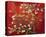 Almond Branches in Red-null-Stretched Canvas