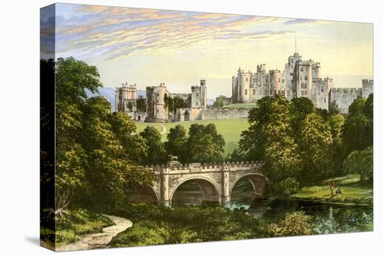 Alnwick Castle, Northumberland, Home of the Duke of Northumberland, C1880-Benjamin Fawcett-Premier Image Canvas