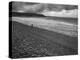 Along British Coastline, Woman Walking on Pebbled Shore-Nat Farbman-Premier Image Canvas