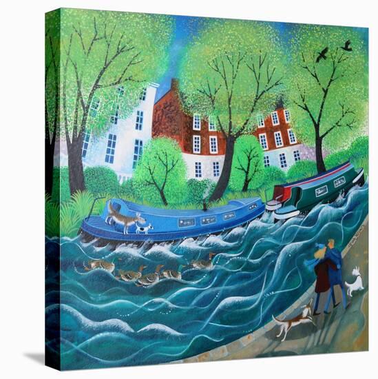 Along the Regents Canal, 2016-Lisa Graa Jensen-Premier Image Canvas