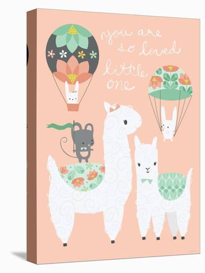 Alpaca Party You are so Loved-Heather Rosas-Stretched Canvas