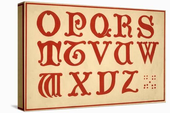 Alphabet, letters O-Z, upper case-Unknown-Premier Image Canvas