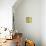 Alphabetical Green Abstract-Irena Orlov-Stretched Canvas displayed on a wall