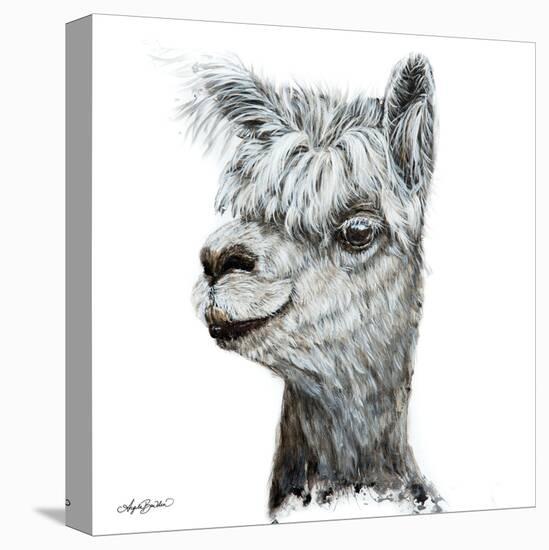 Alphie the Alpaca-Angela Bawden-Stretched Canvas