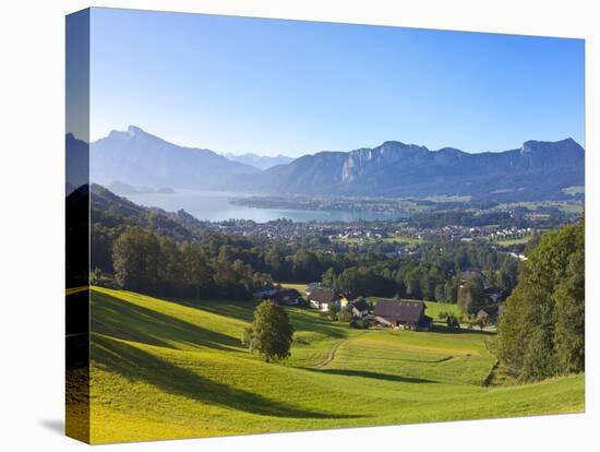 Alpine Meadow, Mondsee, Mondsee Lake, Oberosterreich, Upper Austria, Austria-Doug Pearson-Premier Image Canvas