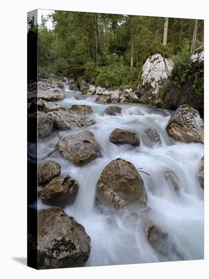 Alpine River, Near Ramsau, Berchtesgaden, Bavaria, Germany, Europe-Gary Cook-Premier Image Canvas