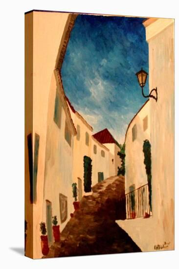 Alpujarra - The white village in Andalucia-Markus Bleichner-Stretched Canvas