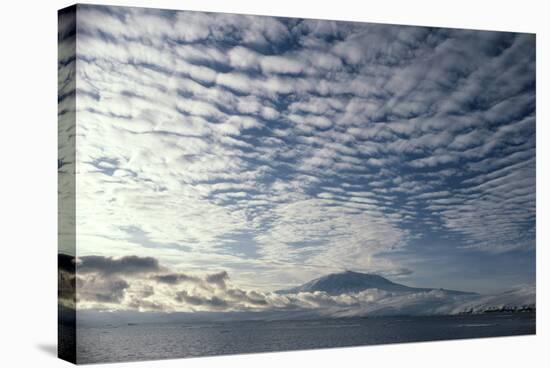 Altocumulus Cloud Cover Over Mt Erebus Volcano-Doug Allan-Premier Image Canvas