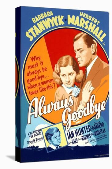 Always Goodbye, Barbara Stanwyck, Herbert Marshall, 1938-null-Stretched Canvas
