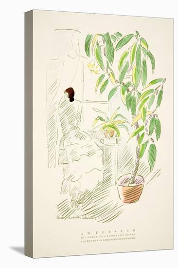 Am Fenster, Plants by Hermann Rothe, from Styl, Pub.1922 (Pochoir Print)-German School-Premier Image Canvas