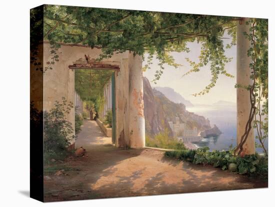 Amalfi Cappuccini-Carl Frederic Aagaard-Stretched Canvas
