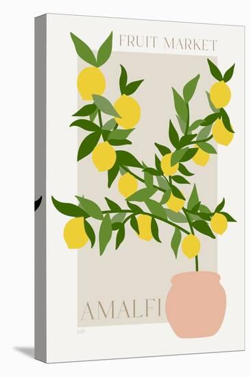 Amalfi Lemon Poster-Natalie Carpentieri-Stretched Canvas