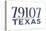 Amarillo, Texas - 79107 Zip Code (Blue)-Lantern Press-Stretched Canvas