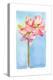 Amaryllis with Aqua Background, 2015-John Keeling-Premier Image Canvas