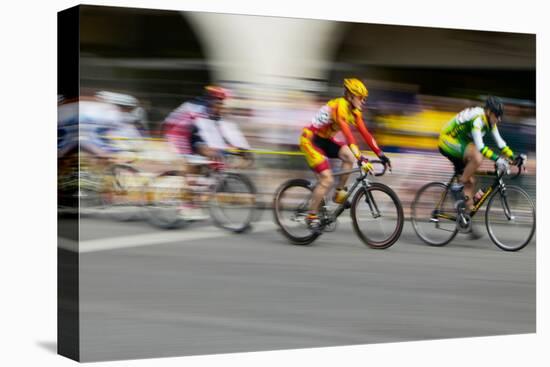 Amateur Men Bicyclists competing in the Garrett Lemire Memorial Grand Prix National Racing Circu...-null-Premier Image Canvas
