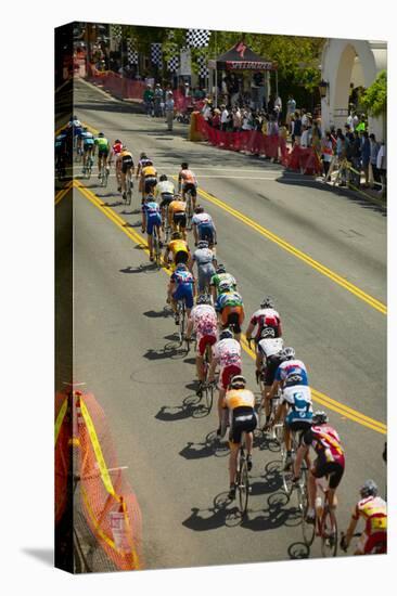 Amateur Men Bicyclists competing in the Garrett Lemire Memorial Grand Prix National Racing Circu...-null-Premier Image Canvas