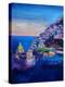 Amazing Amalfi Coast At Sunset-Markus Bleichner-Stretched Canvas