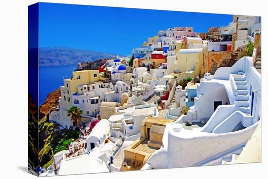 Amazing Romantic Santorini Island, Greece-Maugli-l-Premier Image Canvas