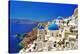 Amazing Santorini - Travel In Greek Islands Series-Maugli-l-Stretched Canvas