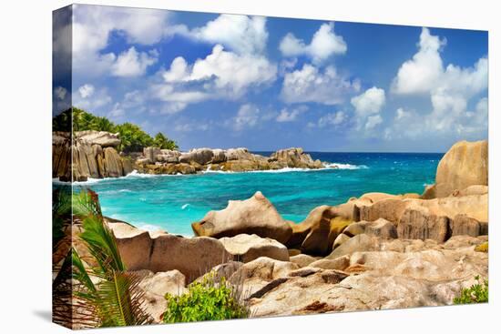 Amazing Seychelles With Unique Granite Rocks-Maugli-l-Premier Image Canvas