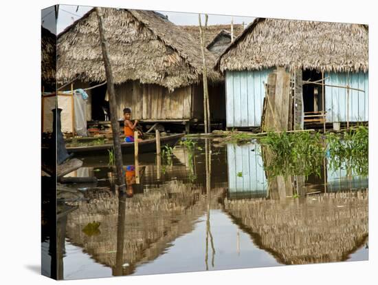 Amazon, Amazon River, the Floating Village of Belen, Iquitos, Peru-Paul Harris-Premier Image Canvas