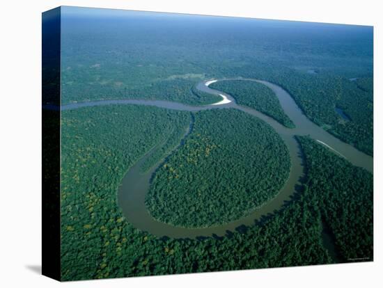 Amazon River, Amazon Jungle, Aerial View, Brazil-Steve Vidler-Premier Image Canvas