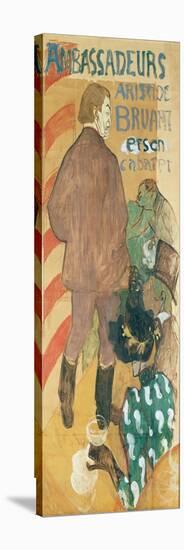 Ambassadeurs, Aristide Bruant Et His Cabaret, 1892 (Oil on Card)-Henri de Toulouse-Lautrec-Premier Image Canvas