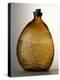 Amber-Colored Bottle in Metal Mold-Blown Glass with Relief Decoration-Bernhard Strigel-Premier Image Canvas