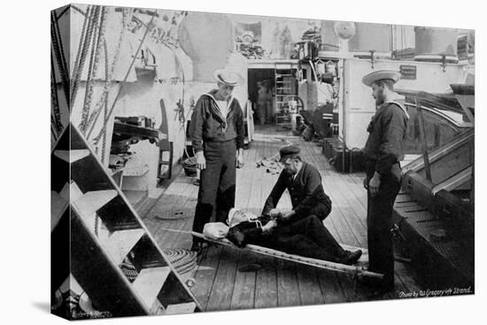 Ambulance Drill on Board the Cruiser HMS Tartar, 1896-W Gregory-Premier Image Canvas