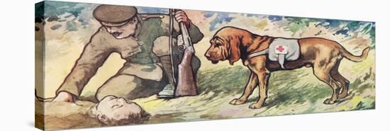 Ambuland Bloodhound, Illustration from 'Helpers Without Hands'-John Edwin Noble-Premier Image Canvas