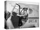 Amelia Earhart in an aeroplane, 1936-Harris & Ewing-Premier Image Canvas