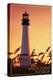 Amelia Island, Florida - Lighthouse and Seagrass-Lantern Press-Stretched Canvas