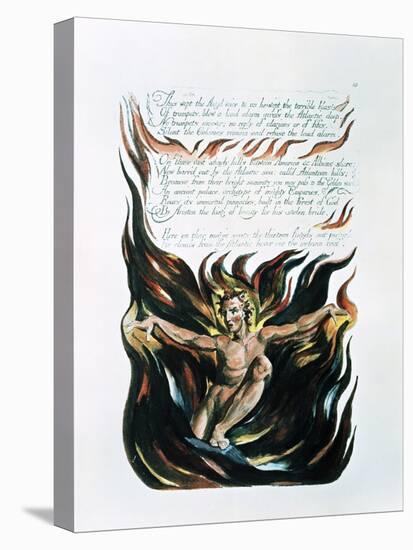 America a Prophecy, "Thus Wept the Angel Voice," the Emergence of Orc (The Embodiment of Energy)-William Blake-Premier Image Canvas