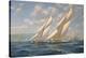 America's Cup 1901- Columbia v Shamrock II-Roy Cross-Stretched Canvas