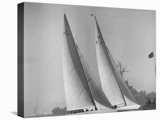 America's Cup Racing Boats Columbia and Sceptre-George Silk-Premier Image Canvas