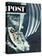 "America's Cup," Saturday Evening Post Cover, August 22, 1964-John Zimmerman-Premier Image Canvas