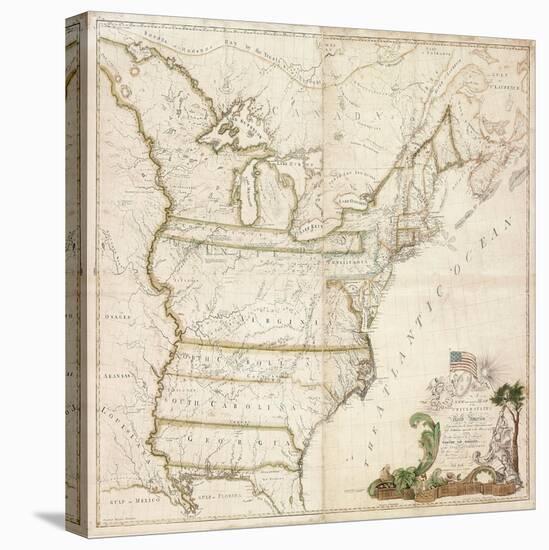 America's First National Map, 1784-Abel Buell-Premier Image Canvas