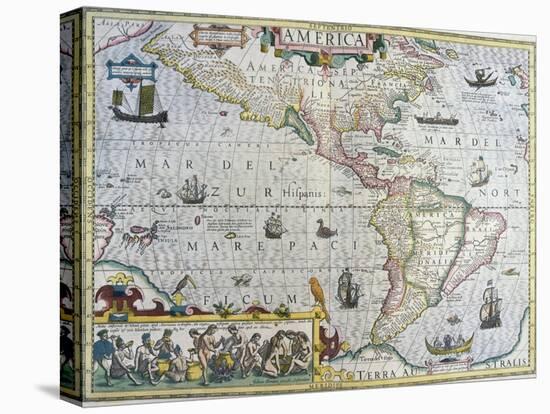 America-Gerardus Mercator-Premier Image Canvas