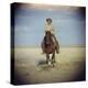 American Actor Rock Hudson Riding a Horse During Filming of 'Giant', Near Marfa, Texas, 1955-Allan Grant-Premier Image Canvas