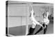 American Actress Debbie Reynolds Watches Herself in a Mirror During a Dance Rehearsal, 1960-Allan Grant-Premier Image Canvas