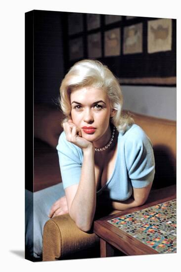 American Actress Jayne Mansfield (1933-1967) Born as Vera Jane Palmer, Here in, 1960-null-Stretched Canvas