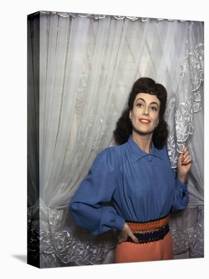 American actress Joan Crawford (1904 - 1977) in the 40s (photo)-null-Stretched Canvas