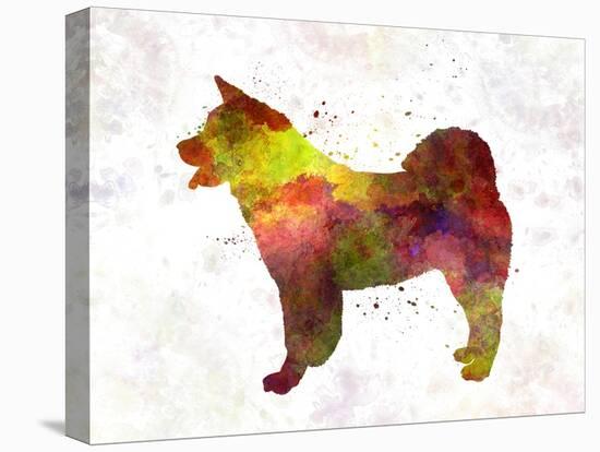 American Akita in Watercolor-paulrommer-Stretched Canvas