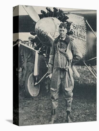 American aviator Charles Lindbergh and his plane, 'Spirit of St Louis', c1927 (c1937)-Unknown-Premier Image Canvas