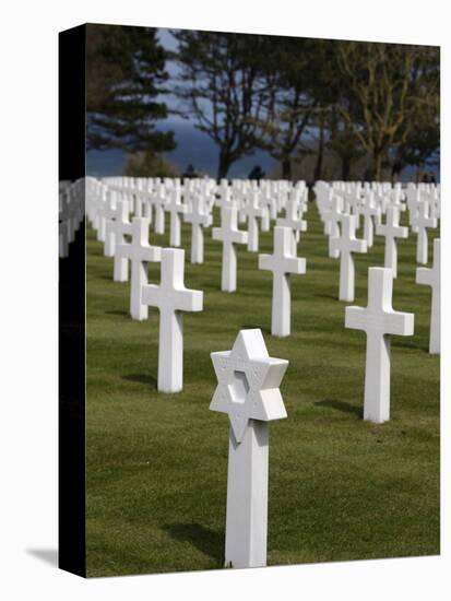American Cemetery at Omaha Beach, Colleville-Sur-Mer, Normandy, France, Europe-null-Premier Image Canvas
